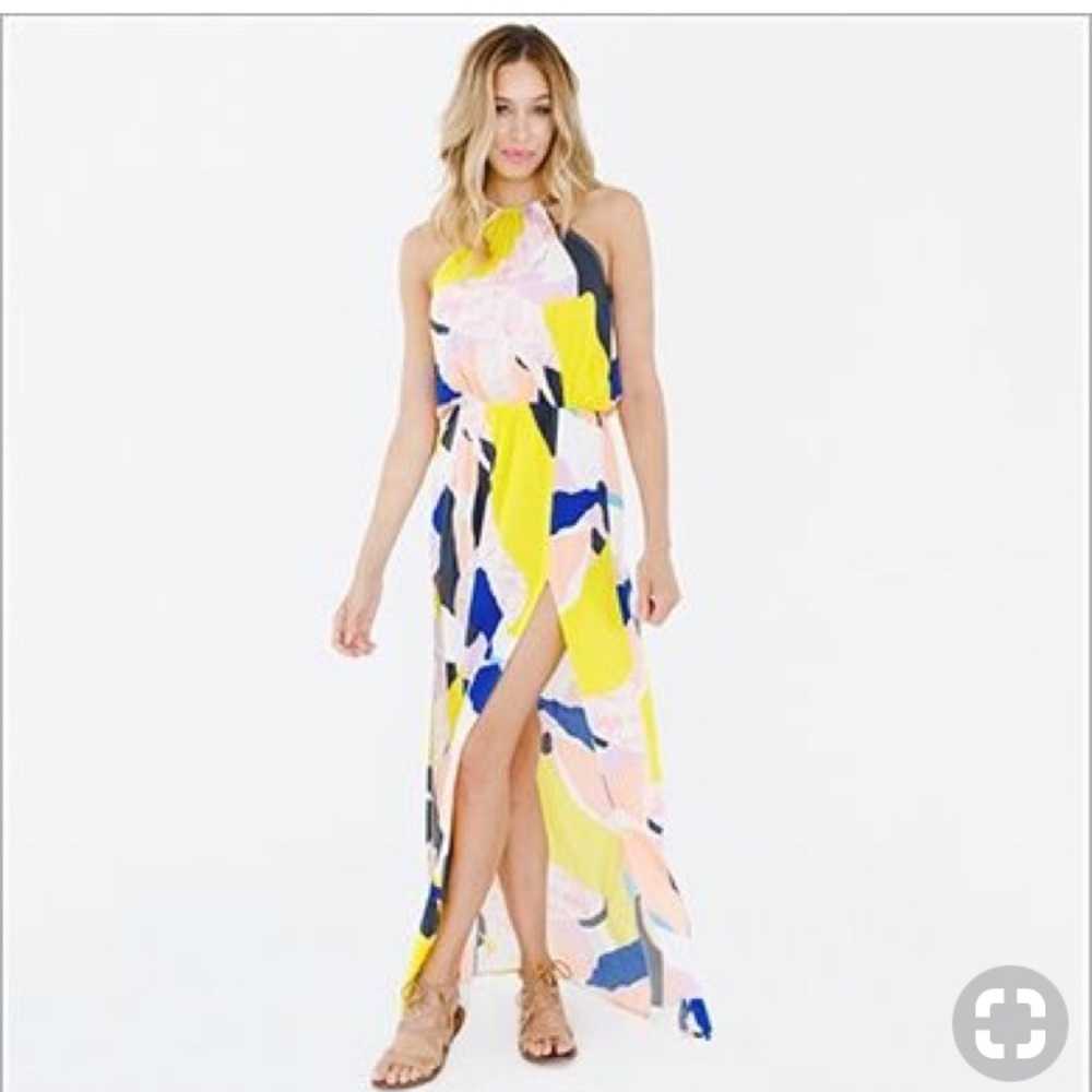 Pretty Plum Sugar Ashley Maxi Dress